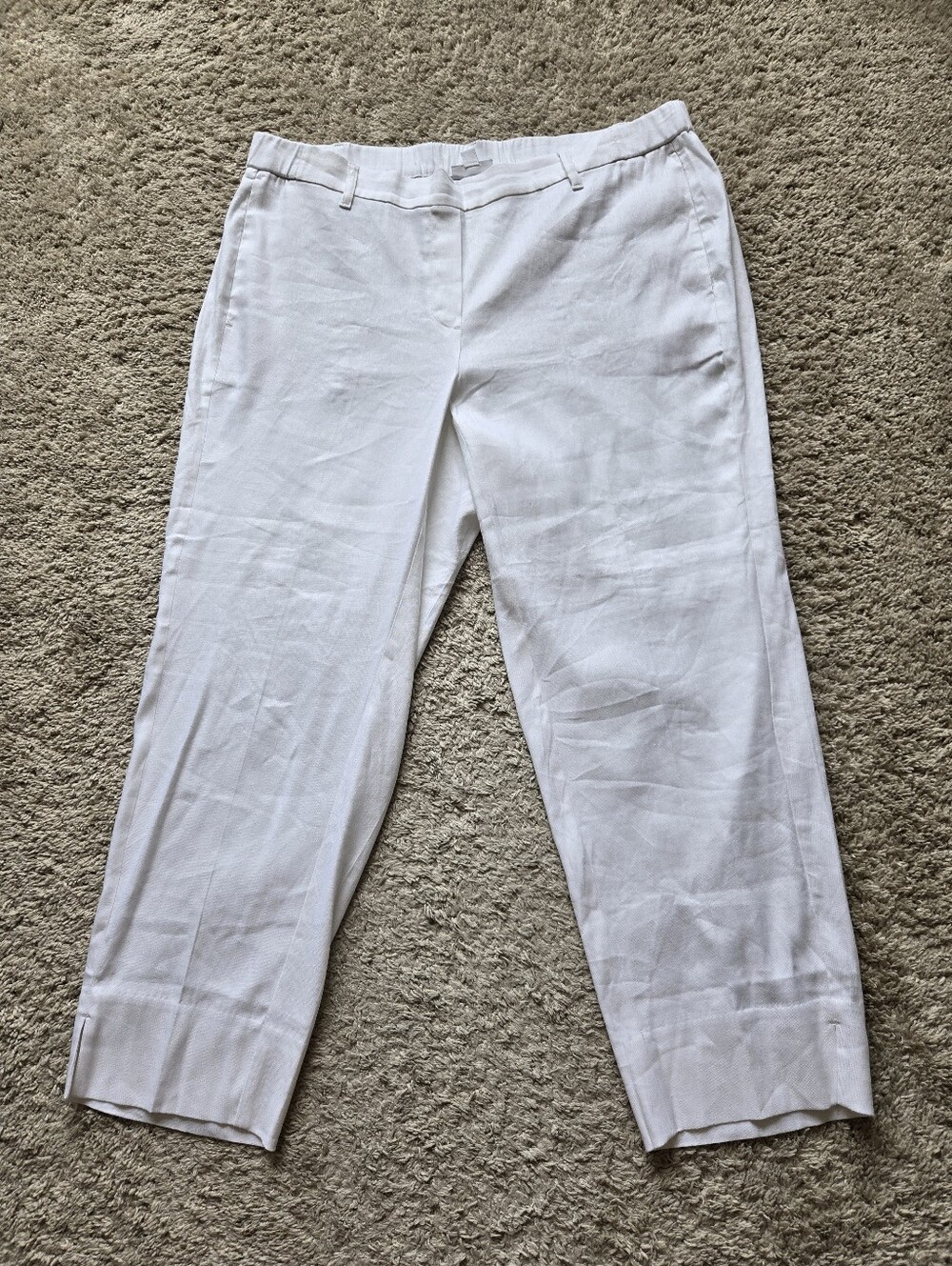 J.Jill Linen Blend Pants Womens XL Short Crop
